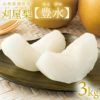 刈屋梨「豊水/3kg・6～9玉入（化粧箱入）」 【2024年予約販売開始】 山形県庄内酒田市刈屋(かりや)産 和梨 豊水 3kg 6~9玉 9月中旬～9月下旬発送 お取り寄せ