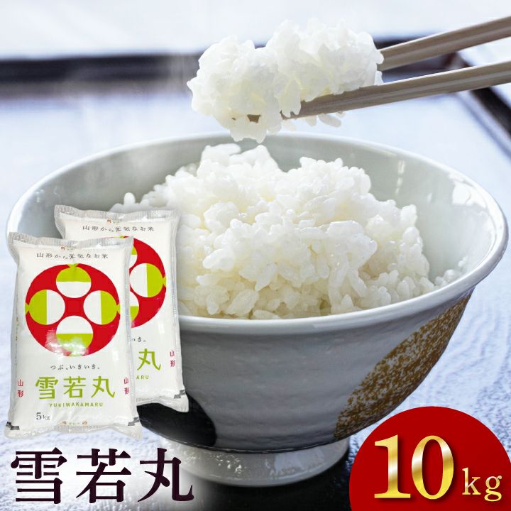 「雪若丸」山形県庄内産 令和6年(2024) 白米 5kg×2袋