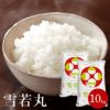 「雪若丸」山形県庄内産 令和6年(2024) 白米 5kg×2袋