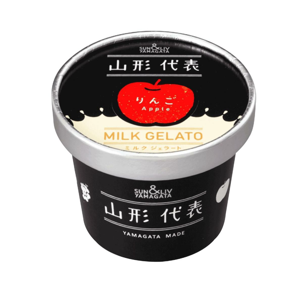 【山形代表】　ミルクジェラート（りんご）