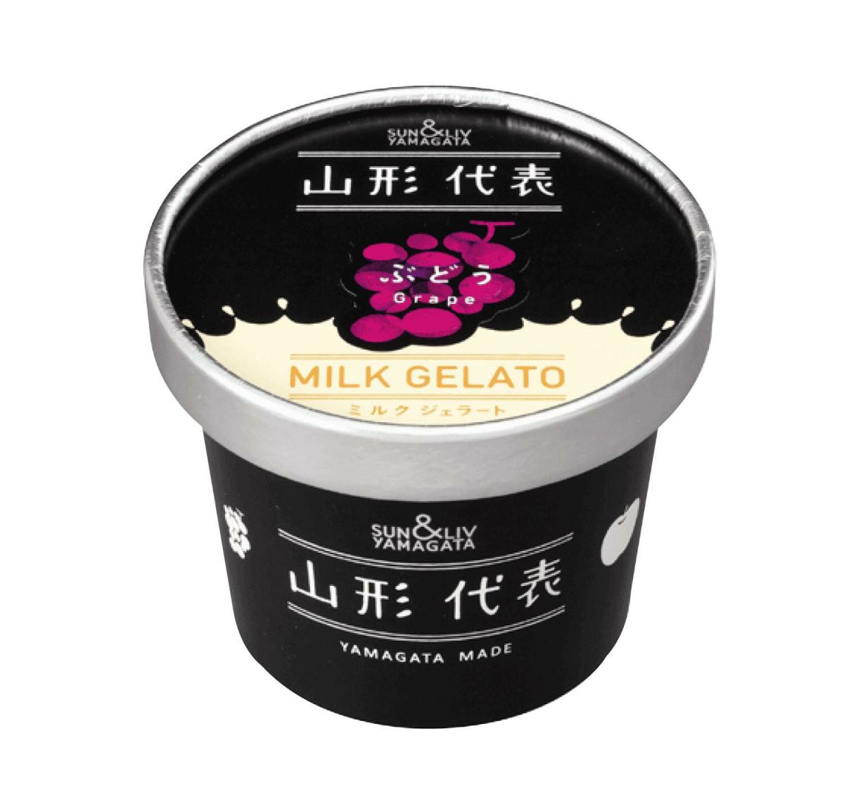 【山形代表】　ミルクジェラート（ぶどう　赤）