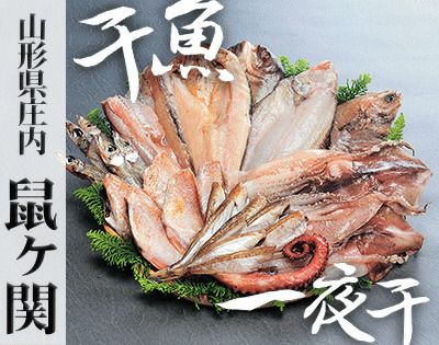 弁天茶屋 「 鼠ヶ関 干物 セット 」 【 8種 詰め合わせ / ホッケ イカ カレイ ハタハタ 沖キス アカラ アジ　アマコタラ 】 山形 庄内 鶴岡 温海 ねずがせき 海産物 乾物 一夜干し 鮮魚 お土産 お取り寄せ