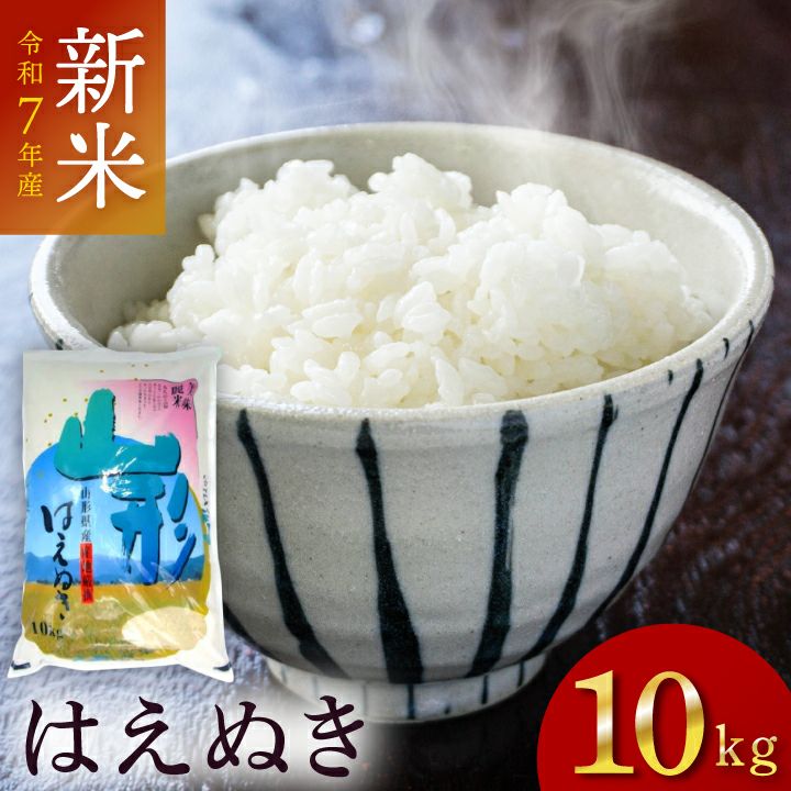 「はえぬき」山形県庄内産 令和6年(2024) 白米 10kg