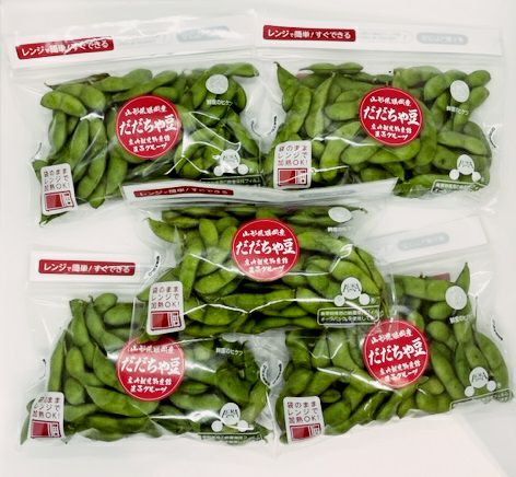 【7～9月販売予定】朝採りだだちゃ豆 山形県鶴岡市特産枝豆 簡単調理レンジパック付セット 180g×5袋