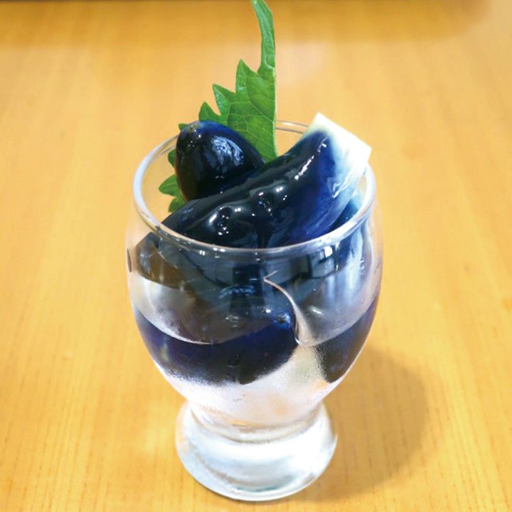 【７～８月販売予定】庄内産 長小なす(浅漬け)350g/ペットボトル入　発送期間：7月下旬頃～8月中旬頃　山形県産原料使用！ 鶴岡 漬物 長茄子 長なす お土産 お取り寄せ 特産品 グルメ おつけもの
