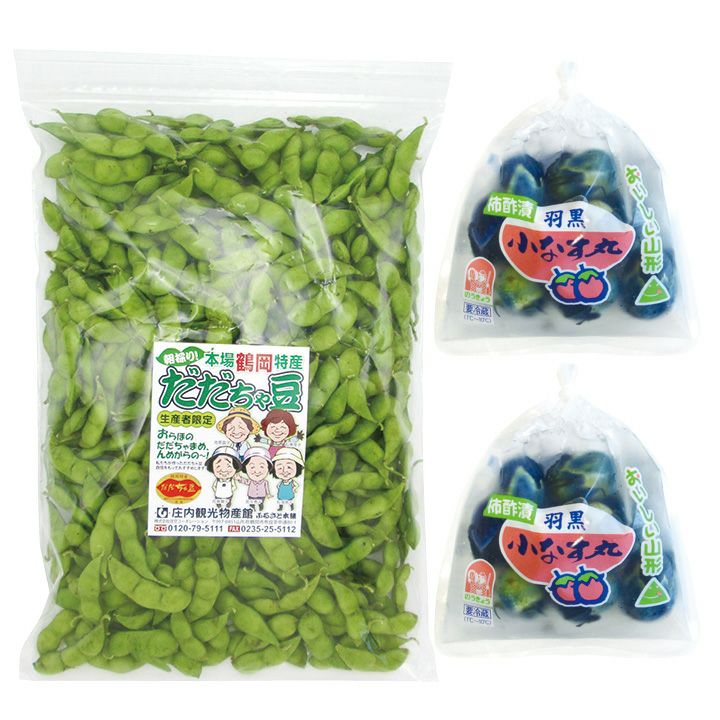 朝採りだだちゃ豆・なす漬セット