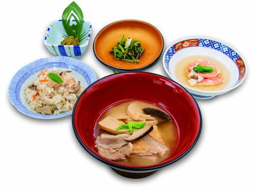 庄内春味セット（2025年度販売）鶴岡　春の味覚　期間限定　孟宗汁　孟宗筍　わらびしょうゆ漬　ご飯の素　ふきみそ　さくらます　庄内の味覚　一部地域送料無料