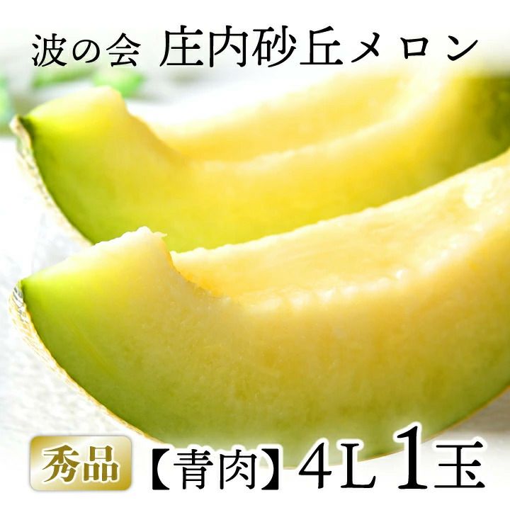2025年販売開始】波の会 庄内砂丘メロン【青肉/秀品4L以上・1玉